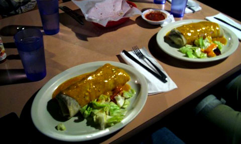 Two delicious vegan burritos, please. Happy 30 days!