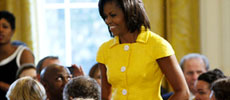 Yellow Michelle Obama.