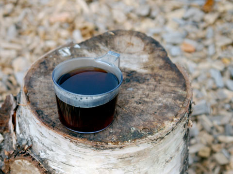 What could be better in the morning than hot campfire coffee? Photo by smcgee, Creative Commons.