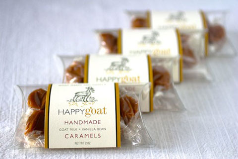 Happy Goat Caramels are all handmade, using organic ingredients.