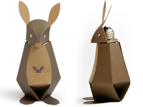 Each Rakafuki Friend is a super-efficient LED light bulb, dressed up as a cute pig, chicken, or kangaroo.
