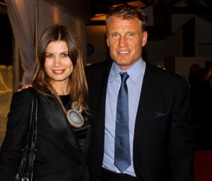 Goodlifer's Editor-in-Chief, Johanna Björk, with Dolph Lundgren in Los Angeles.
