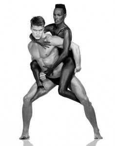 Lundgren and Grace Jones in 1983, photographed by Albert Watson.