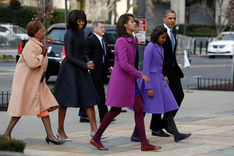 Can we just talk for a moment about how stylish the first family looks? Photo via The New York Times.