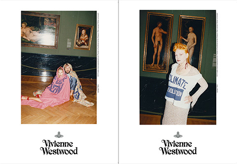 Shot in Vienna’s prestigious Kunsthistorisches museum, Vivienne Westwood’s Spring/Summer 2013 campaign features Kate Moss. Campaign photos by Juergen Teller, courtesy of Vivienne Westwood